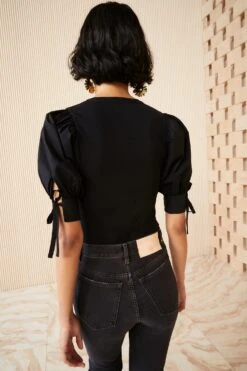 ULLA JOHNSON Pia Top - Noir -Olivia Fashion Shop TEST ULLA JOHNSON PIA TOP NOIR UJ990723 view 4