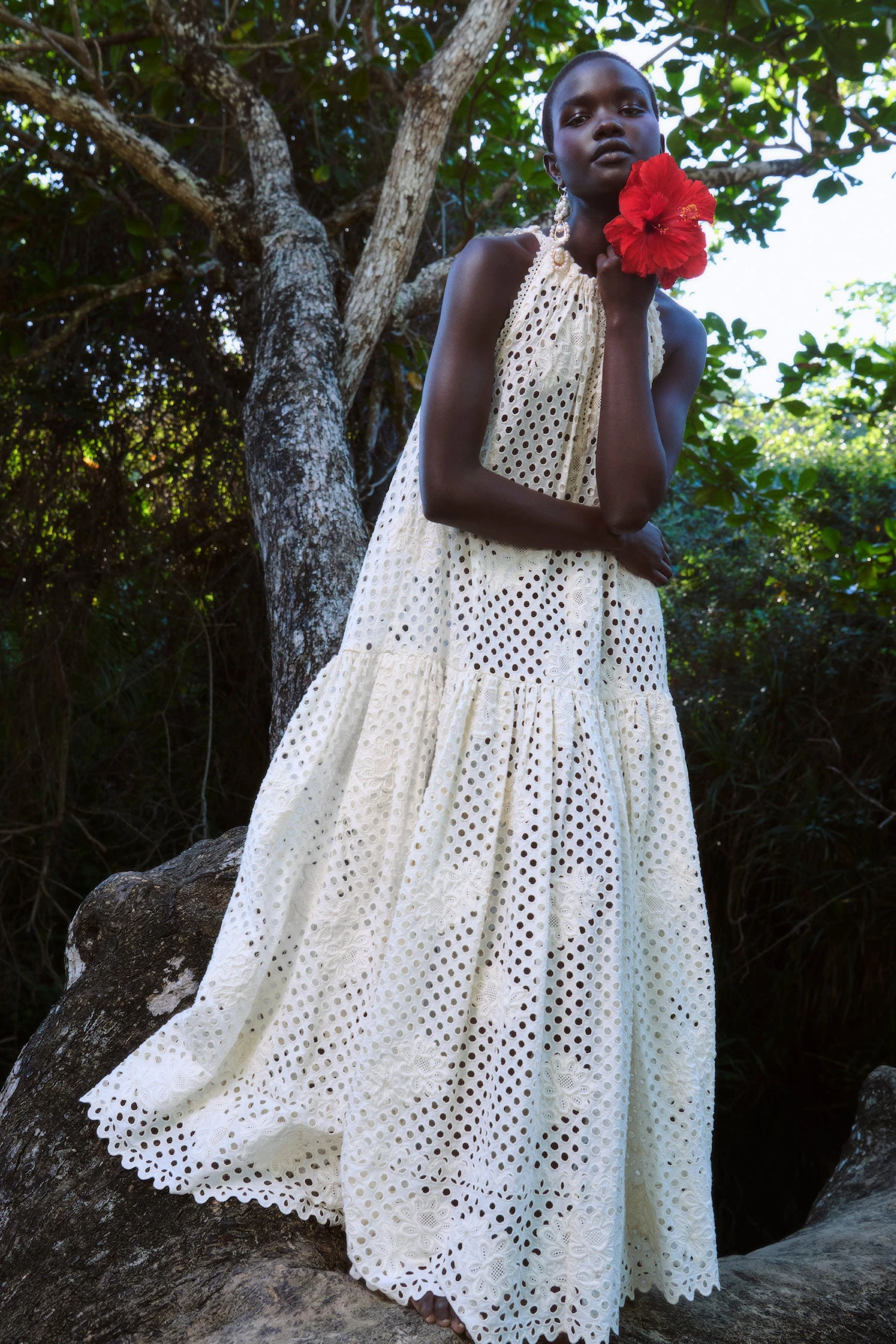 ULLA JOHNSON Stella Dress - Pearl 2 ULLA JOHNSON Stella Dress - Pearl - Image 2