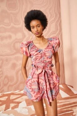 ULLA JOHNSON Abri Shorts - Passionflower -Olivia Fashion Shop ULLA JOHNSON Abri Shorts PASSIONFLOWER 04