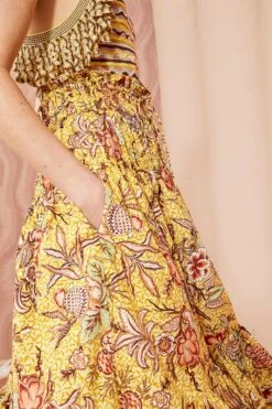 ULLA JOHNSON Acacia Skirt - Calla Lily -Olivia Fashion Shop ULLA JOHNSON Acacia Skirt CALLA LILY 05