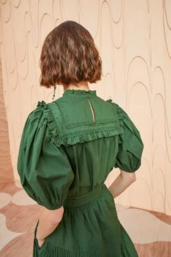 ULLA JOHNSON Adeline Top - Juniper 8 ULLA JOHNSON Adeline Top - Juniper -Olivia Fashion Shop ULLA JOHNSON Adeline Top JUNIPER 04