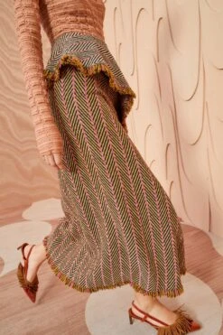 ULLA JOHNSON Agatha Skirt - Tiger's Eye -Olivia Fashion Shop ULLA JOHNSON Agatha Skirt TIGER SEYE 0185