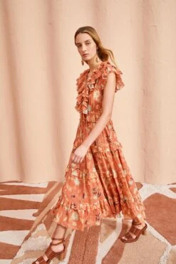 ULLA JOHNSON Arisa Dress - Mesa Floral -Olivia Fashion Shop ULLA JOHNSON Arisa Dress MESA FLORAL 03