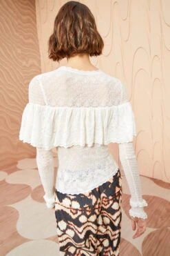 ULLA JOHNSON Augustina Pullover - Pristine 8 ULLA JOHNSON Augustina Pullover - Pristine -Olivia Fashion Shop ULLA JOHNSON Augustina Pullover PRISTINE 04