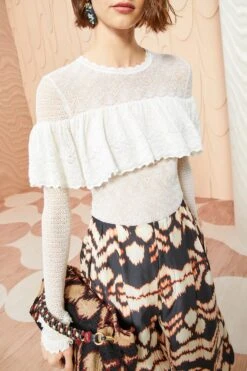 ULLA JOHNSON Augustina Pullover - Pristine 9 ULLA JOHNSON Augustina Pullover - Pristine -Olivia Fashion Shop ULLA JOHNSON Augustina Pullover PRISTINE 05