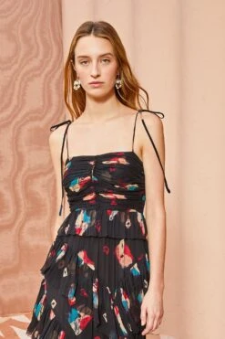 ULLA JOHNSON Aveline Gown - Nocturne -Olivia Fashion Shop ULLA JOHNSON Aveline Gown NOCTURNE 05
