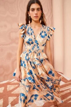 ULLA JOHNSON Avia Dress - Fossil 7 ULLA JOHNSON Avia Dress - Fossil -Olivia Fashion Shop ULLA JOHNSON Avia Dress FOSSIL 03