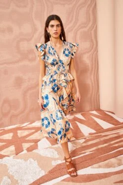 ULLA JOHNSON Avia Dress - Fossil 9 ULLA JOHNSON Avia Dress - Fossil -Olivia Fashion Shop ULLA JOHNSON Avia Dress FOSSIL 05