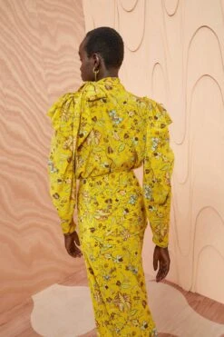 ULLA JOHNSON Brea Blouse - Mimosa 9 ULLA JOHNSON Brea Blouse - Mimosa -Olivia Fashion Shop ULLA JOHNSON Brea Blouse MIMOSA 0173