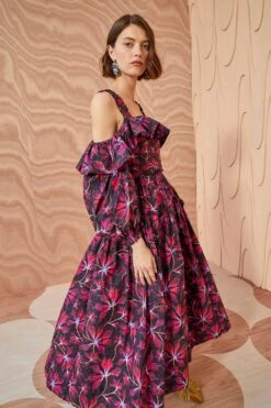 ULLA JOHNSON Caprice Dress - Zinnia -Olivia Fashion Shop ULLA JOHNSON Caprice Dress ZINNIA 03