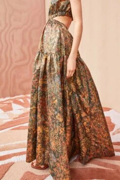 ULLA JOHNSON Celestina Gown - Woodland -Olivia Fashion Shop ULLA JOHNSON Celestina Gown WOODLAND 02 ALT