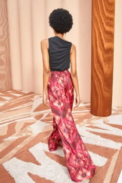 ULLA JOHNSON Clemence Pants - Wild Rose -Olivia Fashion Shop ULLA JOHNSON Clemence Pants WILD ROSE 03