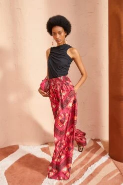 ULLA JOHNSON Clemence Pants - Wild Rose -Olivia Fashion Shop ULLA JOHNSON Clemence Pants WILD ROSE 05