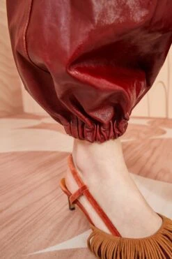 ULLA JOHNSON Cyrus Pant - Mahogany -Olivia Fashion Shop ULLA JOHNSON Cyrus Pant MAHOGANY 0165