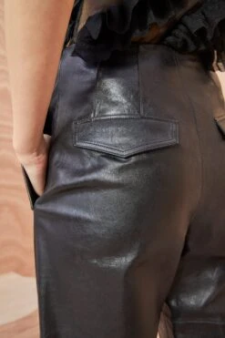 ULLA JOHNSON Cyrus Pant - Noir -Olivia Fashion Shop ULLA JOHNSON Cyrus Pant NOIR 0109