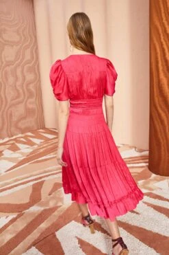 ULLA JOHNSON Daria Dress - Orchid -Olivia Fashion Shop ULLA JOHNSON DARIA DRESS ORCHID 03