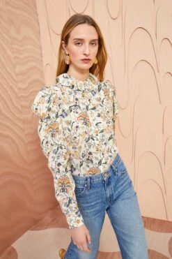 ULLA JOHNSON Dara Blouse - Gardenia