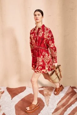 ULLA JOHNSON Dari Dress - Vermilion -Olivia Fashion Shop ULLA JOHNSON Dari Dress VERMILION 04