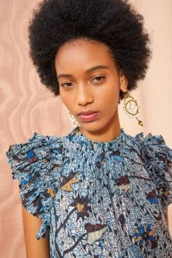 ULLA JOHNSON Denia Dress - Morning Glory 9 ULLA JOHNSON Denia Dress - Morning Glory -Olivia Fashion Shop ULLA JOHNSON Denia Dress MORNING GLORY 05