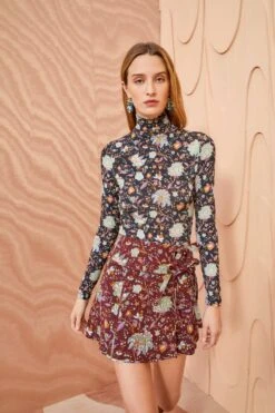 ULLA JOHNSON Dimi Skirt - Heliotrope 9 ULLA JOHNSON Dimi Skirt - Heliotrope -Olivia Fashion Shop ULLA JOHNSON Dimi Skirt HELIOTROPE 0056