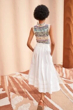 ULLA JOHNSON Dylan Skirt - Pristine -Olivia Fashion Shop ULLA JOHNSON Dylan Skirt PRISTINE 04