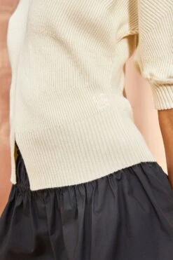 ULLA JOHNSON Eila Top - Chalk -Olivia Fashion Shop ULLA JOHNSON Eila Top CHALK 0053