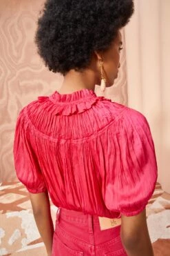 ULLA JOHNSON Eleni Top - Orchid -Olivia Fashion Shop ULLA JOHNSON Eleni Top ORCHID 04