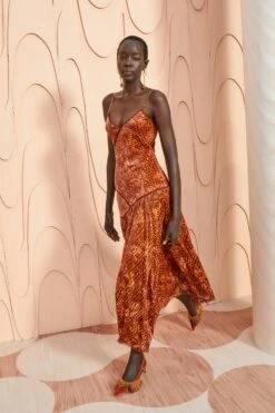 ULLA JOHNSON Elodie Dress - Sienna -Olivia Fashion Shop ULLA JOHNSON Elodie Dress SIENNA 0036