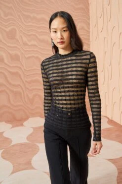 ULLA JOHNSON Emma Top - Noir -Olivia Fashion Shop ULLA JOHNSON Emma Top NOIR 0007