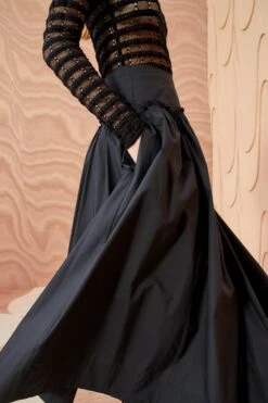 ULLA JOHNSON Emmy Skirt - Noir -Olivia Fashion Shop ULLA JOHNSON Emmy Skirt NOIR 05