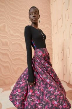 ULLA JOHNSON Emmy Skirt - Zinnia 9 ULLA JOHNSON Emmy Skirt - Zinnia -Olivia Fashion Shop ULLA JOHNSON Emmy Skirt ZINNIA 05