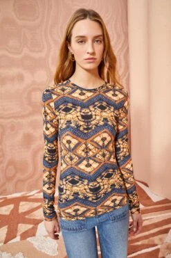 ULLA JOHNSON Eve Top - Constellation 7 ULLA JOHNSON Eve Top - Constellation -Olivia Fashion Shop ULLA JOHNSON Eve Top CONSTELLATION 03