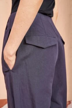 ULLA JOHNSON Feodora Pants - Midnight 7 ULLA JOHNSON Feodora Pants - Midnight -Olivia Fashion Shop ULLA JOHNSON Feodora Pants MIDNIGHT 0091