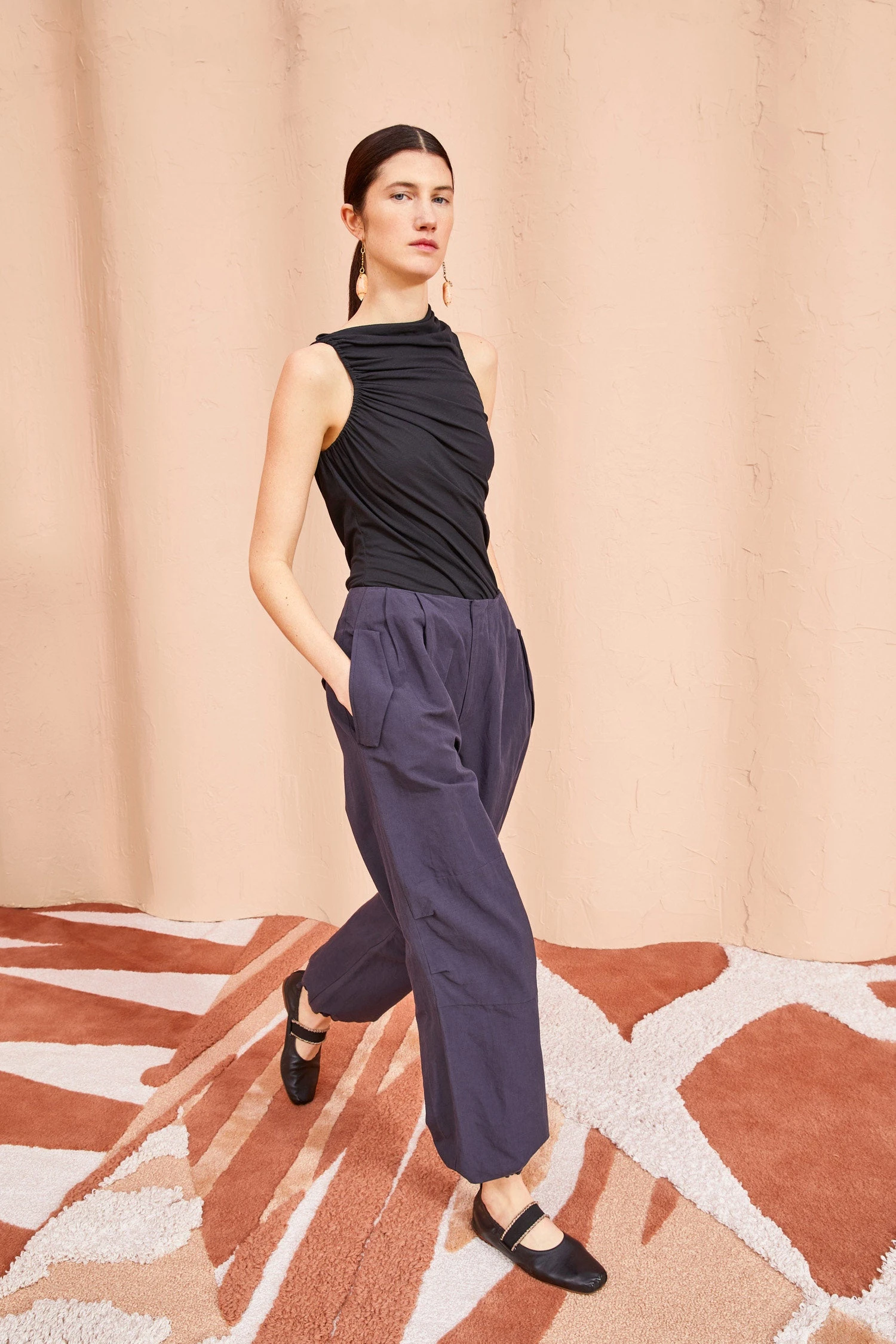 ULLA JOHNSON Feodora Pants - Midnight 1 ULLA JOHNSON Feodora Pants - Midnight