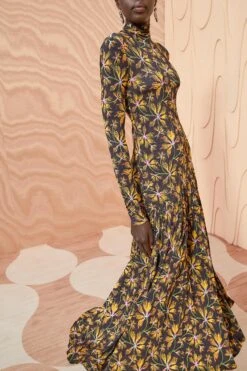 ULLA JOHNSON Fernanda Dress - Maple -Olivia Fashion Shop ULLA JOHNSON Fernanda Dress MAPLE 02 ALT