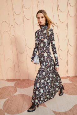 ULLA JOHNSON Fernanda Dress - Nuit -Olivia Fashion Shop ULLA JOHNSON Fernanda Dress NUIT 0020