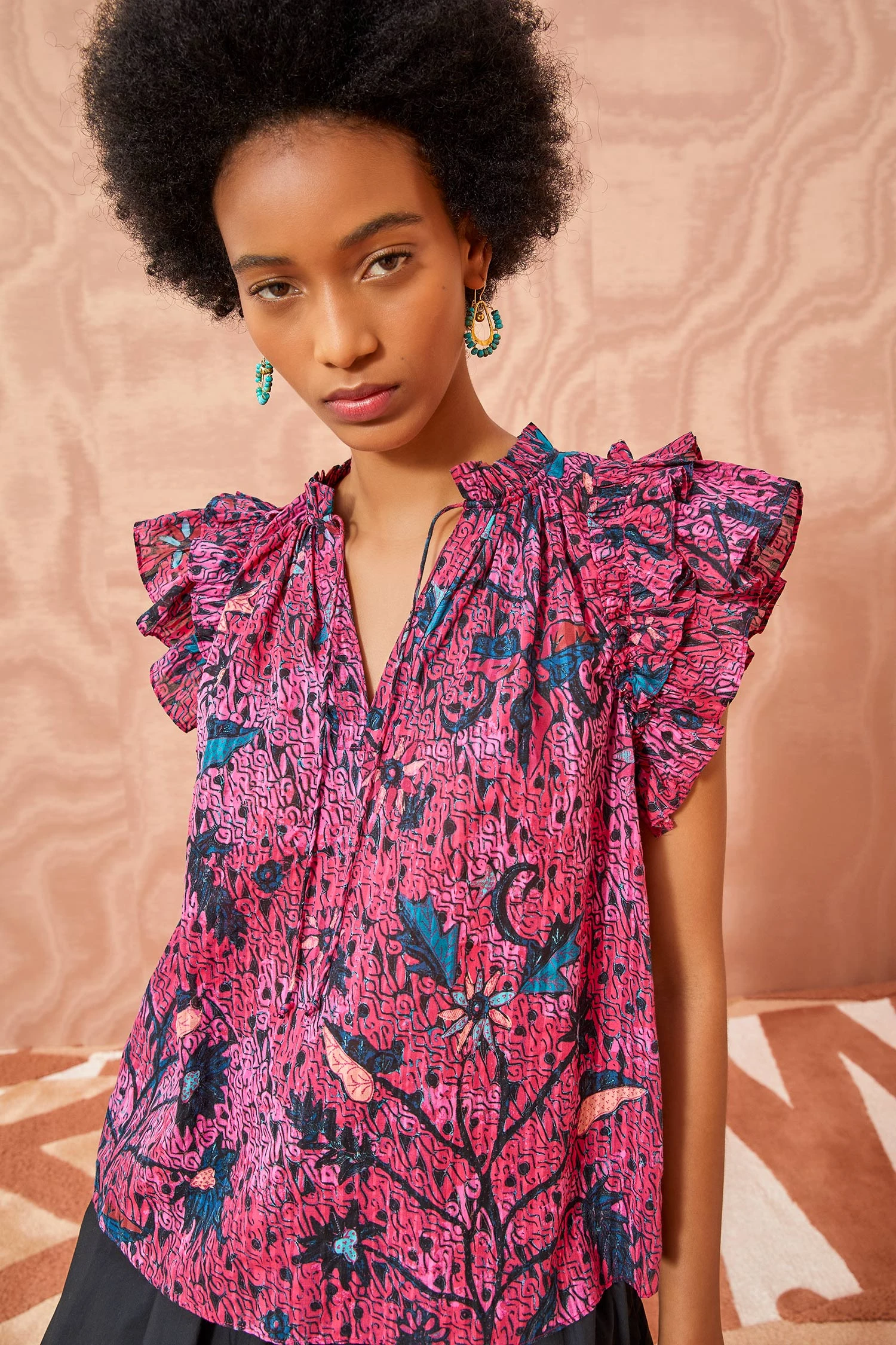 ULLA JOHNSON Fleur Top - Snapdragon 5 ULLA JOHNSON Fleur Top - Snapdragon - Image 5