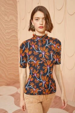 ULLA JOHNSON Flora Top - Bellflower 9 ULLA JOHNSON Flora Top - Bellflower -Olivia Fashion Shop ULLA JOHNSON Flora Top BELLFLOWER 03