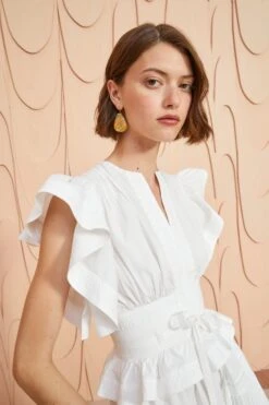 ULLA JOHNSON Florence Dress - Pristine -Olivia Fashion Shop ULLA JOHNSON Florence Dress PRISTINE 0093