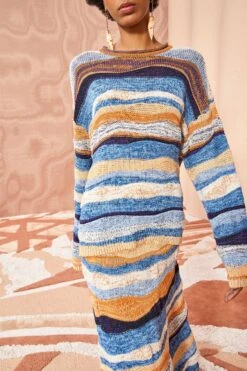 ULLA JOHNSON Francie Pullover - Aegean -Olivia Fashion Shop ULLA JOHNSON Francie Pullover AEGEAN 02 ALT