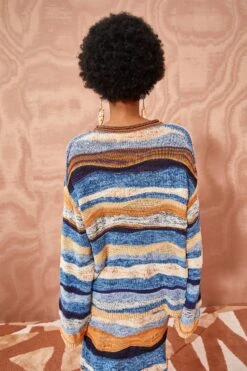 ULLA JOHNSON Francie Pullover - Aegean -Olivia Fashion Shop ULLA JOHNSON Francie Pullover AEGEAN 04