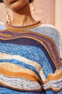 ULLA JOHNSON Francie Pullover - Aegean -Olivia Fashion Shop ULLA JOHNSON Francie Pullover AEGEAN 05