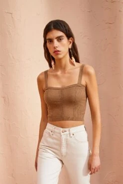 ULLA JOHNSON Giselle Top - Chestnut