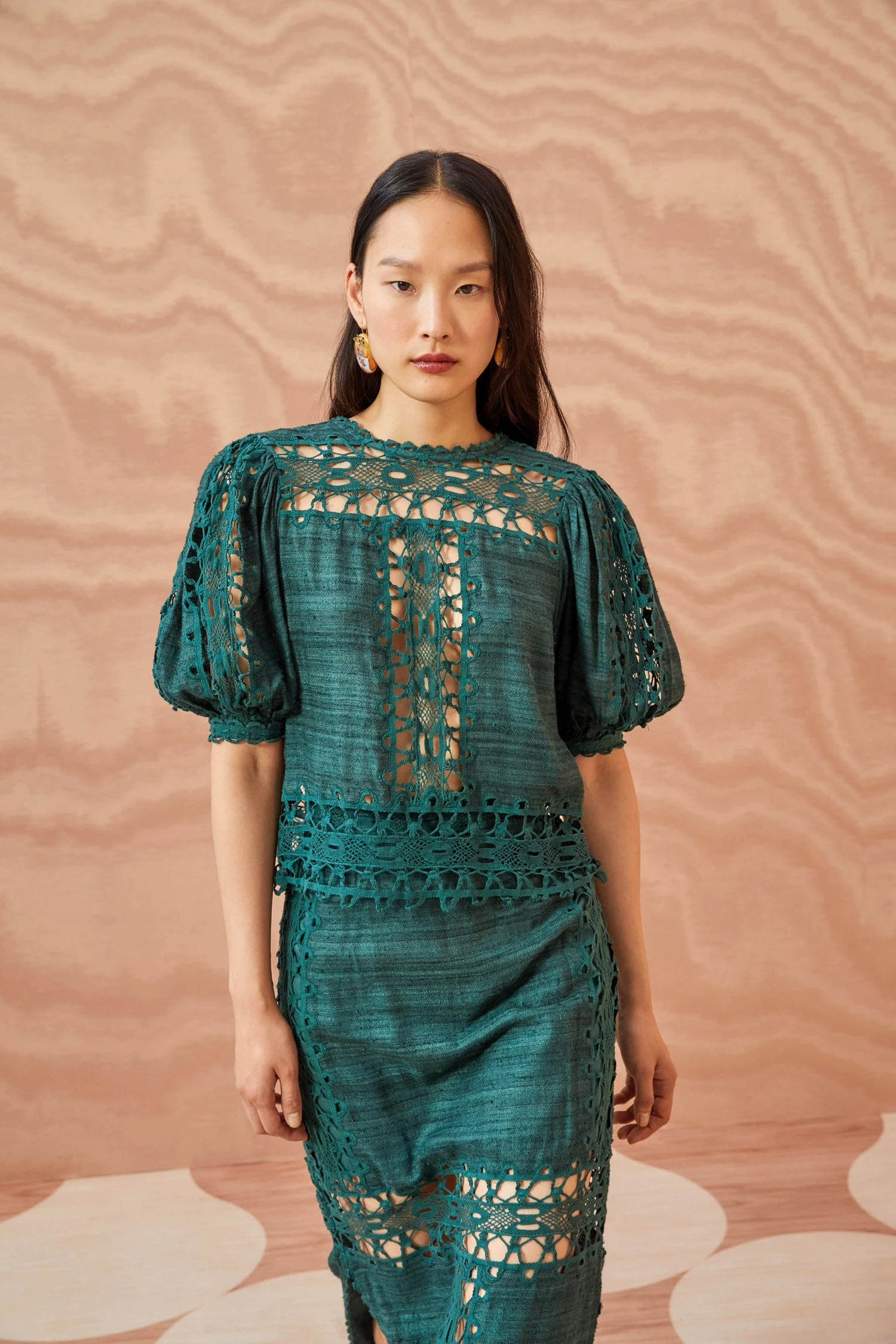 ULLA JOHNSON Gita Top - Cypress 4 ULLA JOHNSON Gita Top - Cypress - Image 4