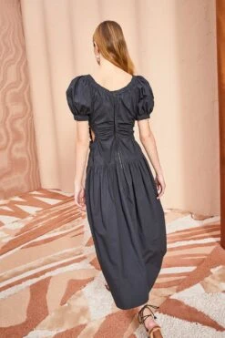 ULLA JOHNSON Golda Dress - Noir 7 ULLA JOHNSON Golda Dress - Noir -Olivia Fashion Shop ULLA JOHNSON Golda Dress NOIR 0078