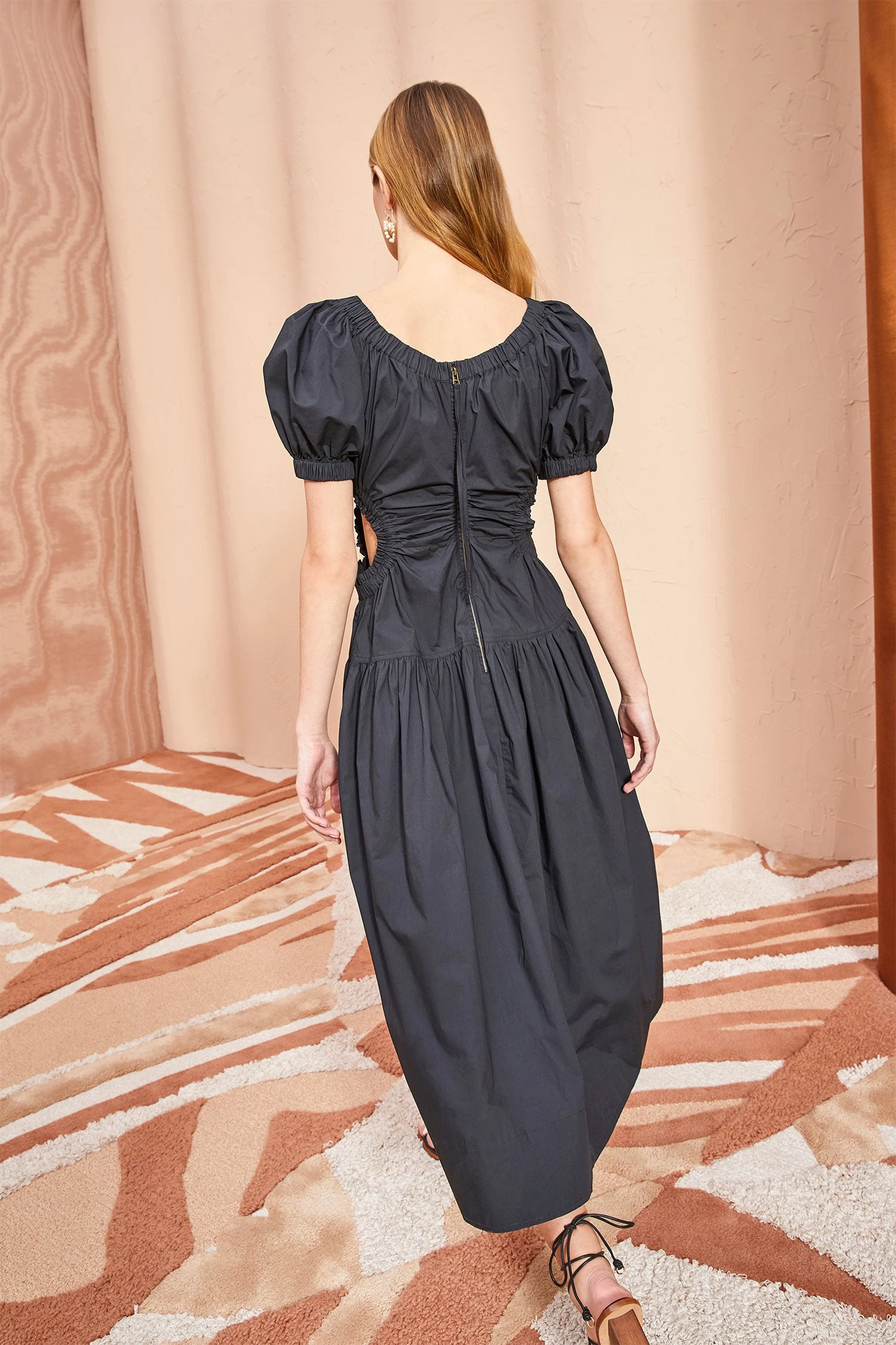 ULLA JOHNSON Golda Dress - Noir 3 ULLA JOHNSON Golda Dress - Noir - Image 3