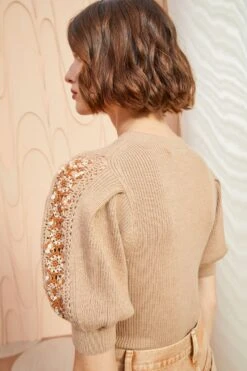 ULLA JOHNSON Harper Top - Fawn -Olivia Fashion Shop ULLA JOHNSON Harper Top FAWN 04