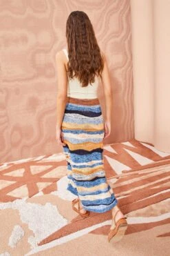 ULLA JOHNSON Hattie Skirt - Aegean -Olivia Fashion Shop ULLA JOHNSON Hattie Skirt AEGEAN 04