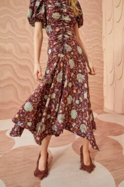 ULLA JOHNSON Heleen Dress - Heliotrope -Olivia Fashion Shop ULLA JOHNSON Heleen Dress HELIOTROPE 0129