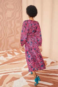 ULLA JOHNSON Helia Dress - Snapdragon -Olivia Fashion Shop ULLA JOHNSON Helia Dress SNAPDRAGON 04